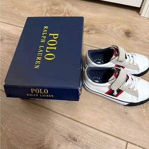 Polo by Ralph Lauren Kids White and Black Shoes